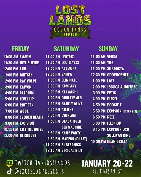 twitch lost lands|lost lands 2023 schedule.